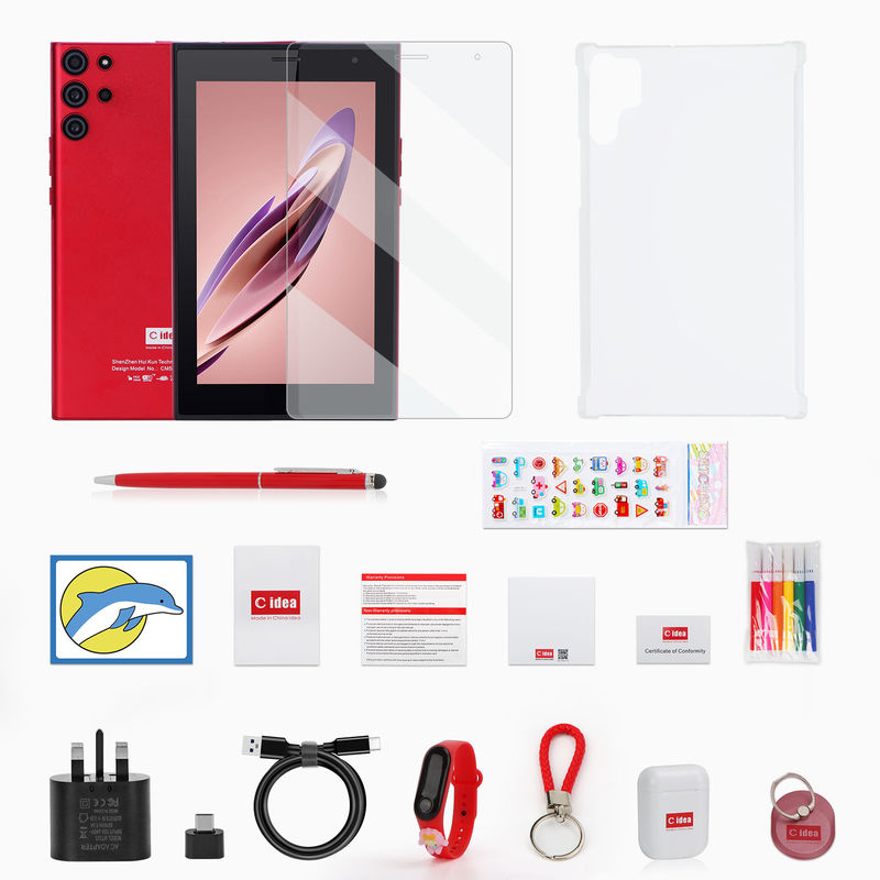 C idea Android 12 Sistema de Negocios 7 pulgadas Tablet PC que admite Bluetooth llamada con doble tarjeta con teclado CM522