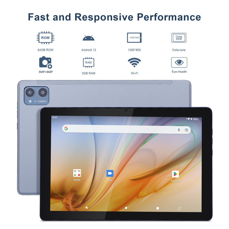 C Idea Tablet Educativo para Estudiantes Android 12 Tablet 10 pulgadas con Google Play 64 GB ROM 3 GB RAM 128 GB