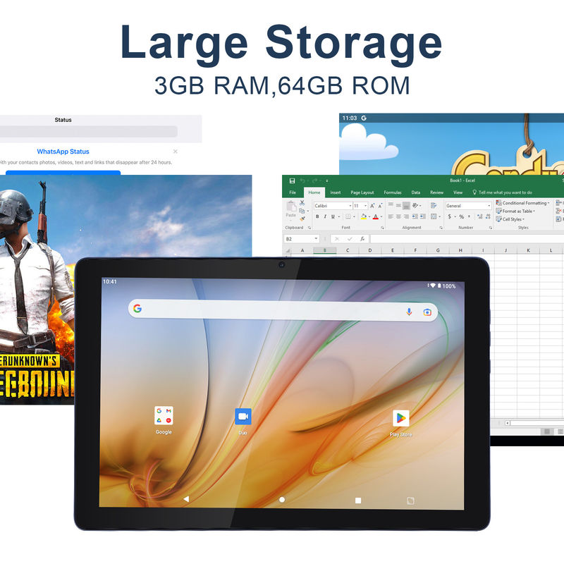 C Idea Tablet Educativo para Estudiantes Android 12 Tablet 10 pulgadas con Google Play 64 GB ROM 3 GB RAM 128 GB
