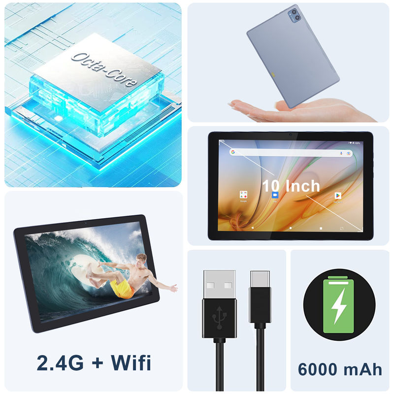 C Idea Tablet Educativo para Estudiantes Android 12 Tablet 10 pulgadas con Google Play 64 GB ROM 3 GB RAM 128 GB