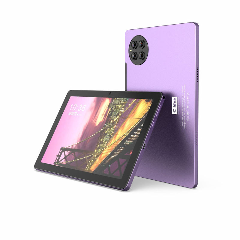 C idea 10 pulgadas Tablet PC 8 núcleo CPU 8 GB RAM 512 GB Almacenamiento de cámara doble Violeta tablet para adultos con teclado CM7800