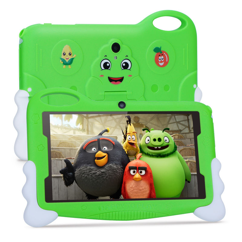 C idea Niños Estudiantes Tablet de estudio 7 pulgadas linda larga duración de la batería 32GB Almacenamiento 2MP + 5MP cámaras duales CM90 verde