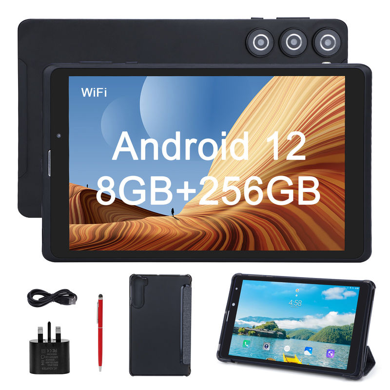 C idea Adultos Black Android 8 pulgadas Tablet PC CM835 MTK Chip 256GB Gran almacenamiento Apoya el GPS