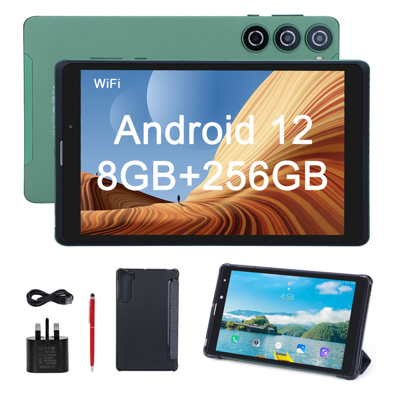 C idea Sim Soporte Tablet Verde PC 8GB RAM 256GB ROM 800x1280 IPS Tablet con pantalla HD con caja CM835