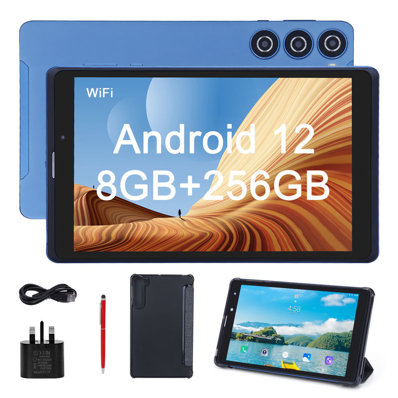C Idea Azul Tablet PC de 8 pulgadas de gran almacenamiento cámaras dobles tabletas metálicas para leer ver