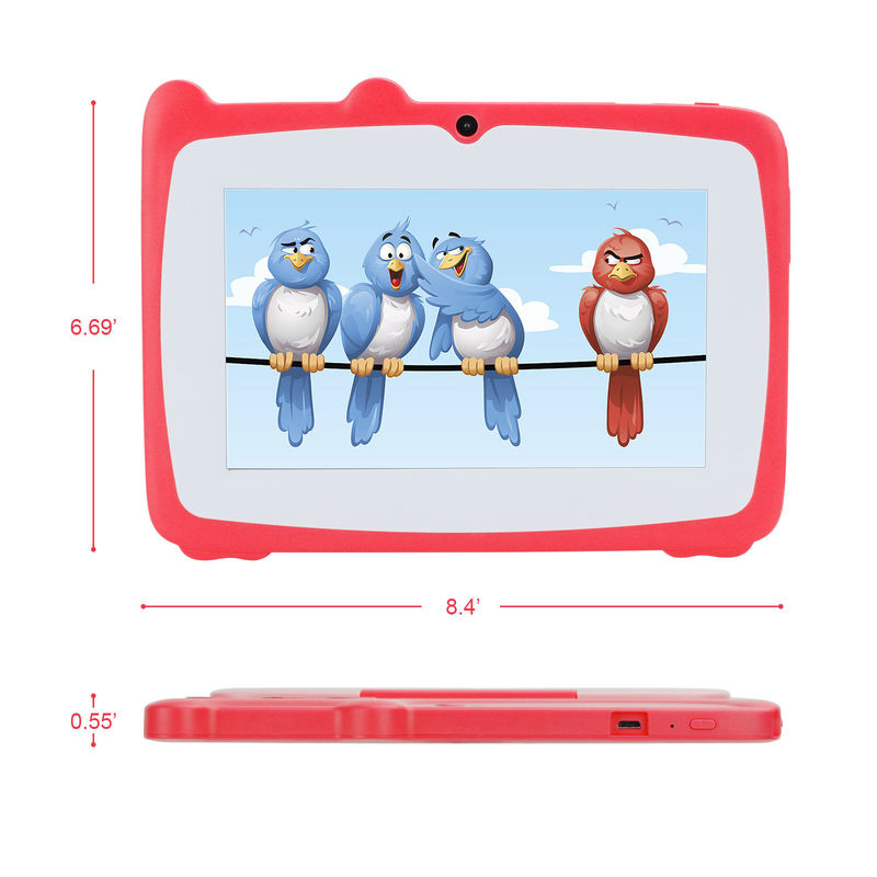 C idea Tablet educativo de 7 pulgadas Kidspad con caja a prueba de niños Batería grande 5000mAh IWAWA Preinstalado CM80Red