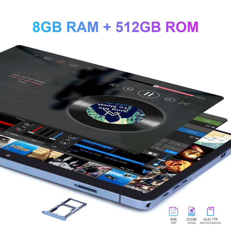 C idea Soporte SIM de larga duración 512 GB de almacenamiento 10 pulgadas Tablet PC para la escuela CM8500