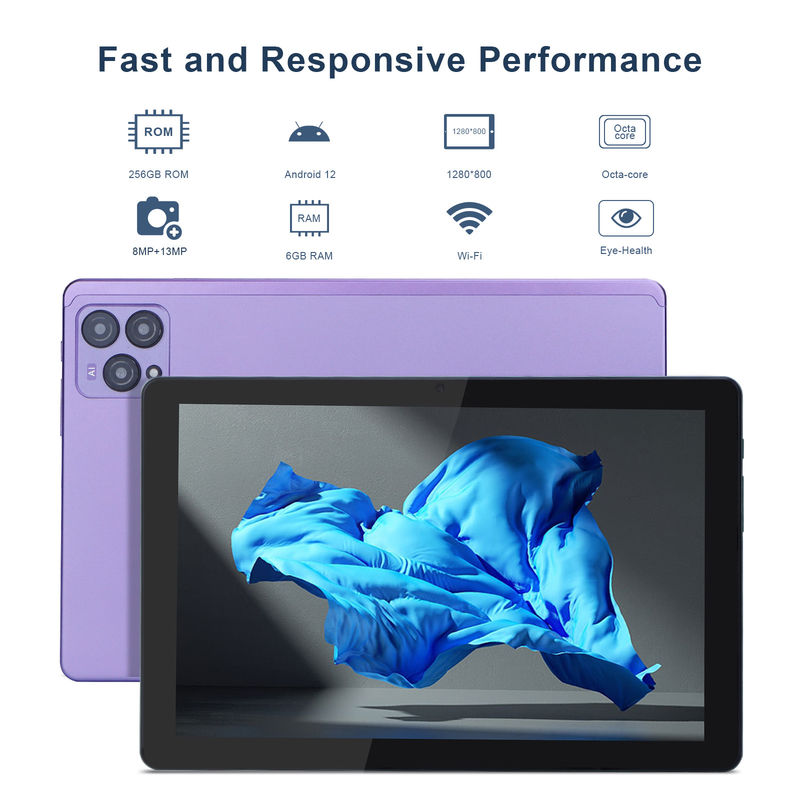 C idea 10 pulgadas Android 12 Tablet 8GB RAM 256GB ROM Modelo CM8000PLUS Púrpura