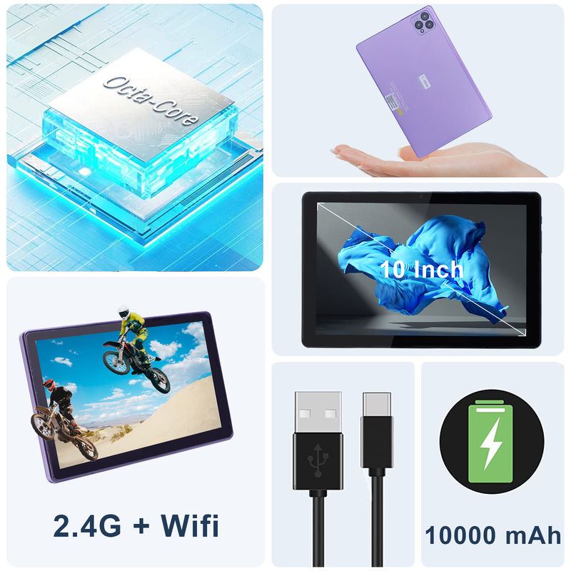 C idea 10 pulgadas Android 12 Tablet 8GB RAM 256GB ROM Modelo CM8000PLUS Púrpura