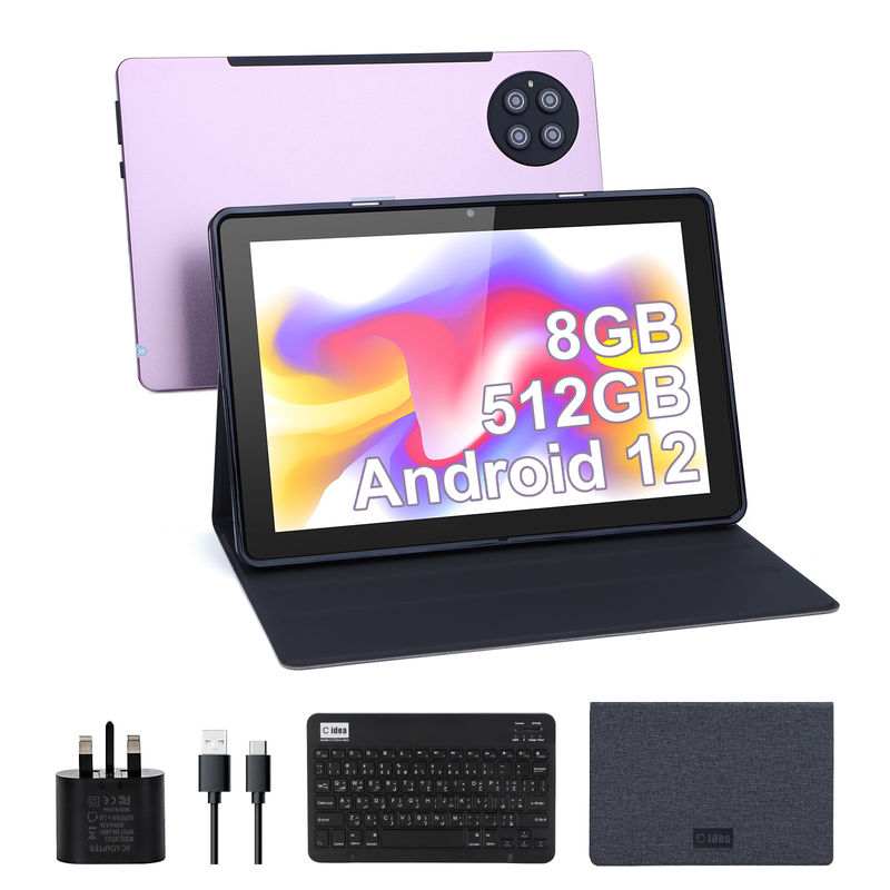 C idea 9.7 pulgadas Android 12 Tablet 8 GB de RAM 512 GB de ROM Modelo CM7800 Rosa