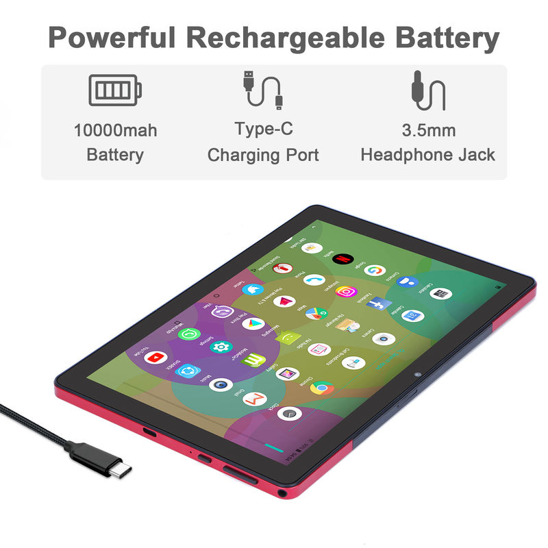C idea 9.7 pulgadas Android 12 Tablet 8 GB de RAM 512 GB de ROM Modelo CM7800 Rojo