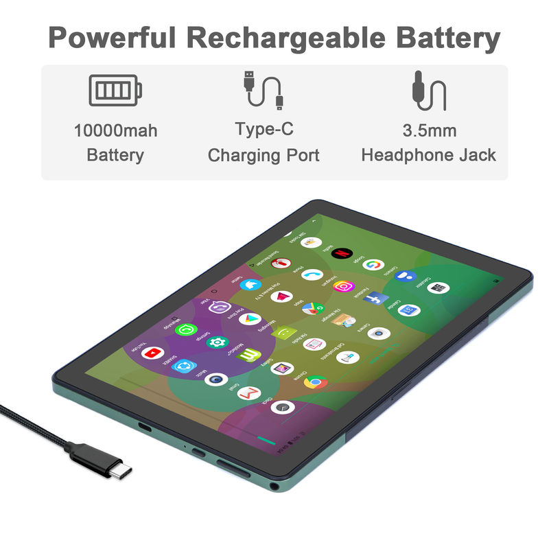 C idea 9.7 pulgadas Android 12 Tablet 8 GB de RAM 512 GB de ROM Modelo CM7800 Verde