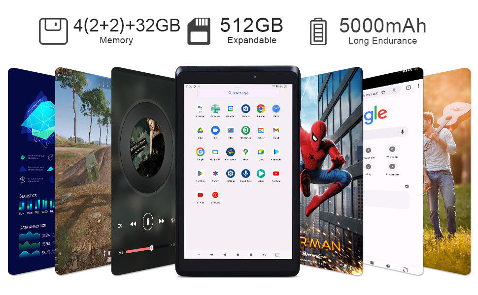 C idea Youth 8 Inch Tablet Android 13 con pantalla de luz azul, WiFi, 32GB + 64GB, 800*1280 IPS incell CM826
