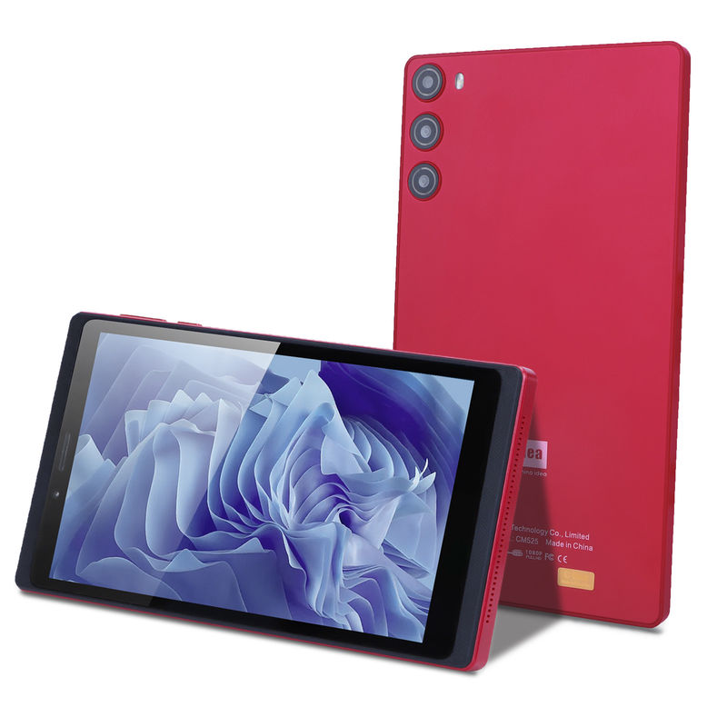 C Idea Tablet de 7 pulgadas 6 GB de RAM 128 GB de ROM con SIM Android Tablet PC para estudiantes CM525 Rojo