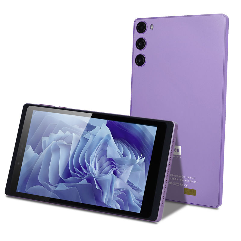 C idea 7 pulgadas 6 + 128GB 6000mAh Android Tablet PC con SIM para estudiantes CM525 Púrpura