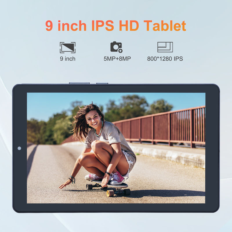 C idea 9 pulgadas Android 12 Tablet 8GB RAM 512GB ROM 5MP + 8MP Tablet WIFI de doble cámara con SIM CM915 (gris)