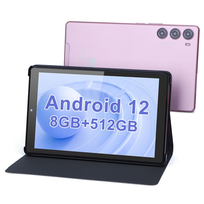 C idea 9 pulgadas Tablet PC WIFI 2.4G/5G 800x1280 IPS Pantalla Android Tablet Soporte de llamadas telefónicas con cámara doble ((Pink)