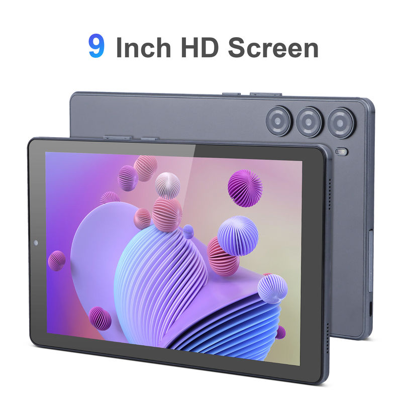 C idea Tablet PC de 9 pulgadas WIFI 2.4G/5G 800x1280 IPS Pantalla Android Tablet Soporte de llamadas telefónicas con cámara doble ((Grey)