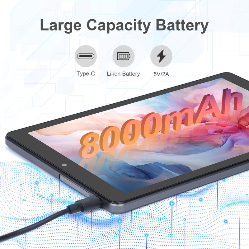 C idea Tablet PC de 9 pulgadas WIFI 2.4G/5G 800x1280 IPS Pantalla Android Tablet Soporte de llamadas telefónicas con cámara doble ((Grey)
