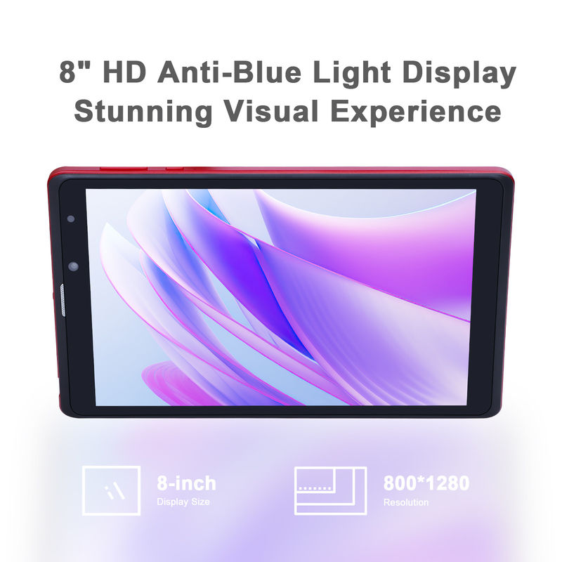 C idea 8 pulgadas Android Tablet Pc fabricante con Android 12 Cuad Core 8GB + 512GB almacenamiento IPS HD Display CM835 ((rojo)