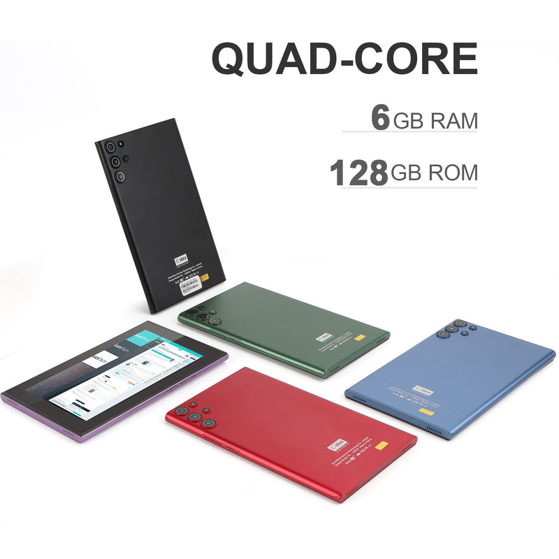 C idea Smart Tablet PC 7 con caja de 6 GB + 128 GB de almacenamiento de 512 GB expandible con cámara doble de 5 MP + 8 MP CM522 (azul)