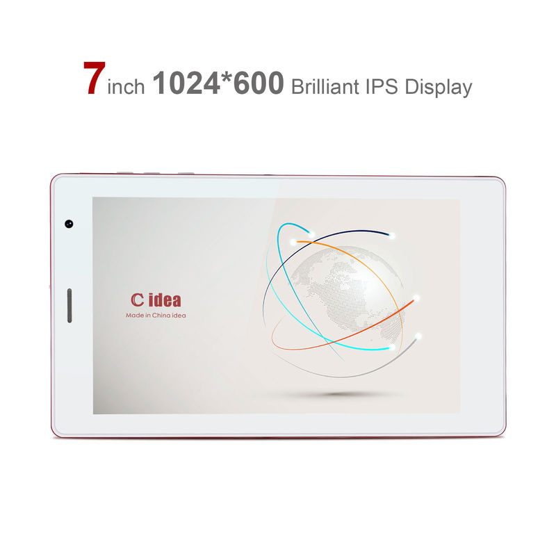 C idea Tablet de pantalla táctil portátil y de uso conveniente de 7 pulgadas con pantalla de alta resolución CM520 (rojo)