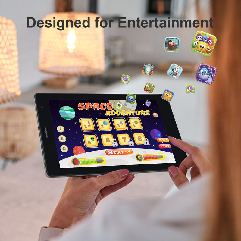 C idea Tablet de pantalla táctil portátil y de uso conveniente de 7 pulgadas con pantalla de alta resolución CM520 (rojo)