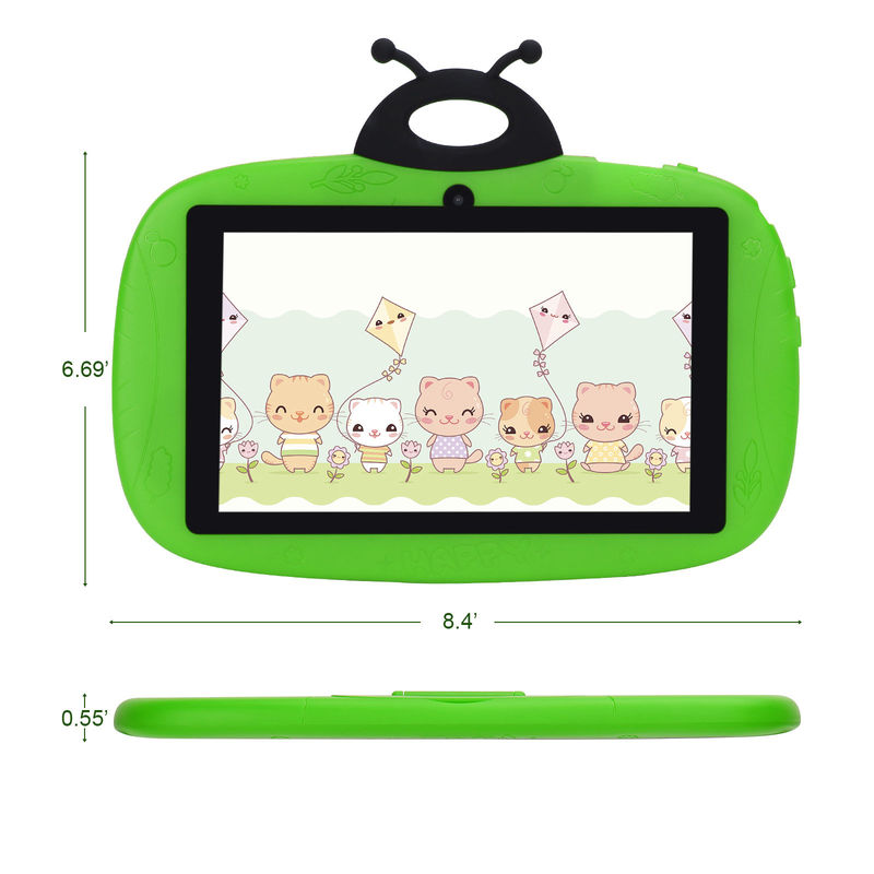 C idea Dual Camera WiFi 7 Inch Tablet PC Android Niños Para Aprendizaje de Pequeños 128GB con Cuerpo / Aplicación para Niños CM75 (verde)