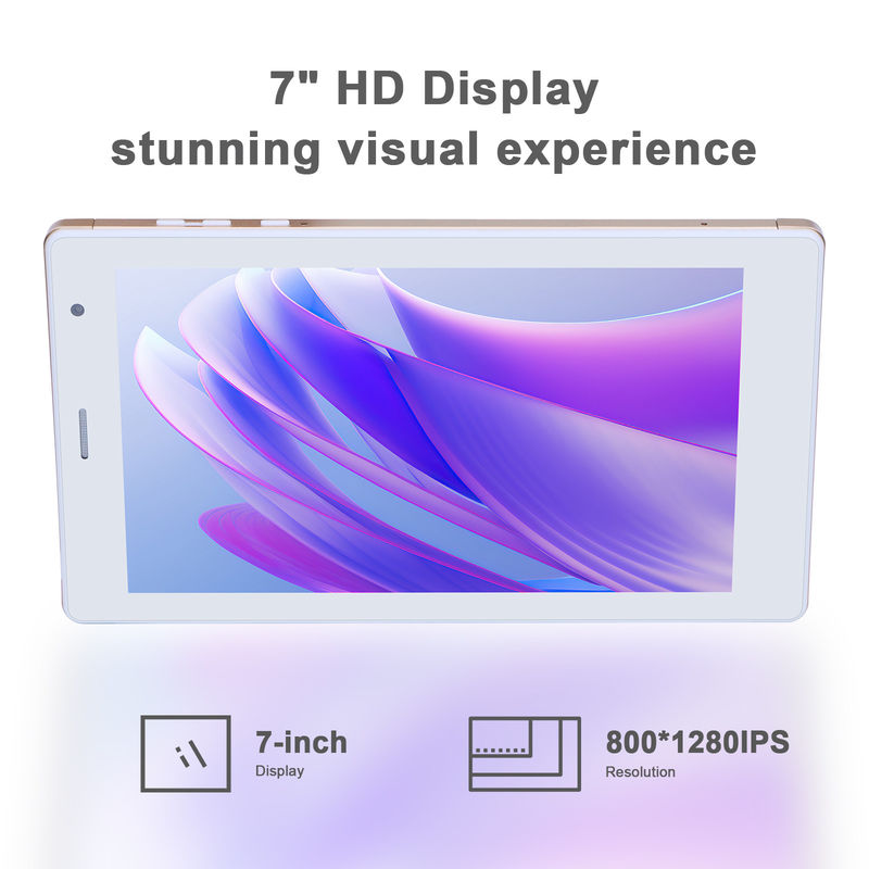C idea 7 pulgadas tabletas inteligentes Android 8 + 512GB Cuad Core WiFi Tablet HD pantalla táctil CM513 ((Oro)