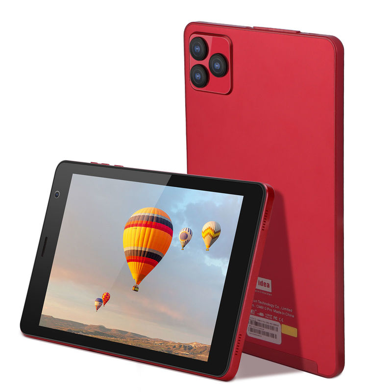 C idea 1280x800 IPS 8 pulgadas Tablet Android HD con pantalla táctil GPS Wifi Dual cámara 8000mAh Batería CM813-rojo