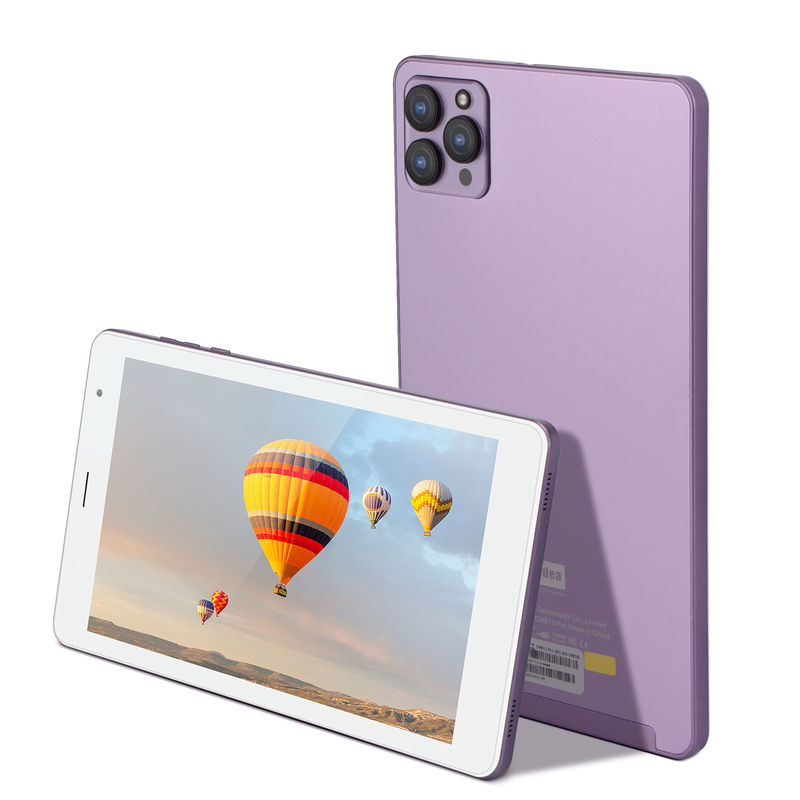 C idea 6 GB de RAM 8 pulgadas Android Tablet PC 512 GB Android 12 Tablet 1.3GHz IPS HD Display Cuatro núcleos de procesador CM813-Purple