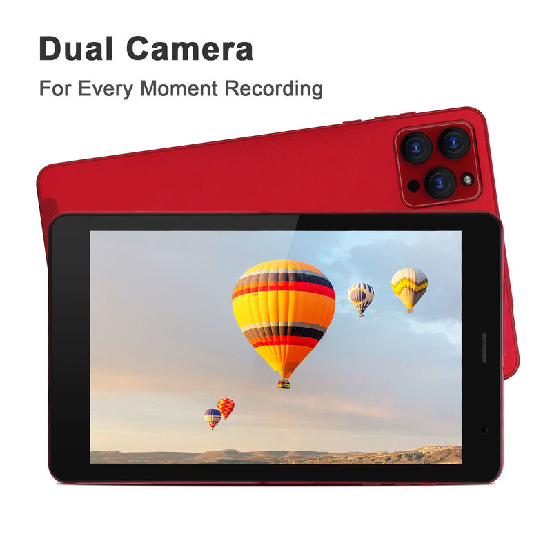 C idea 1280x800 IPS 8 pulgadas Tablet Android HD con pantalla táctil GPS Wifi Dual cámara 8000mAh Batería CM813-rojo
