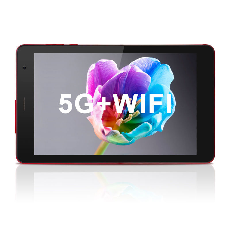 C idea Android Tablet PC de 8 pulgadas Android 12 Tablet 512 GB Tabletas de almacenamiento PC Cuad Core Procesador CM813 rojo