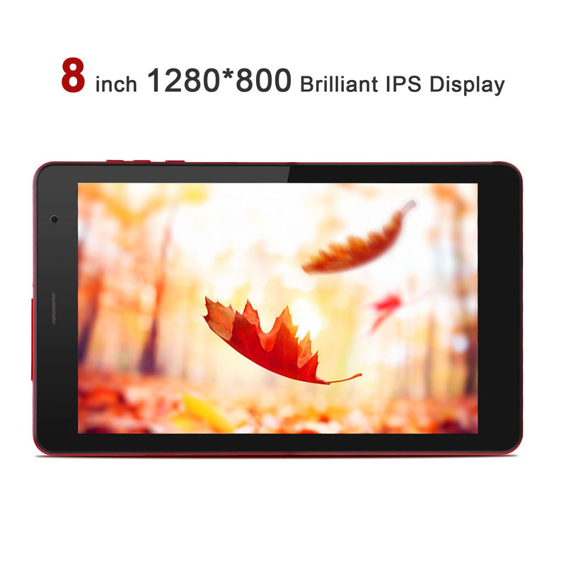 C idea 8 pulgadas Android 12 Tablet 6 GB de RAM 512 GB ROM 8000mAh Batería 5 + 8MP cámara CM813 PRO-rojo