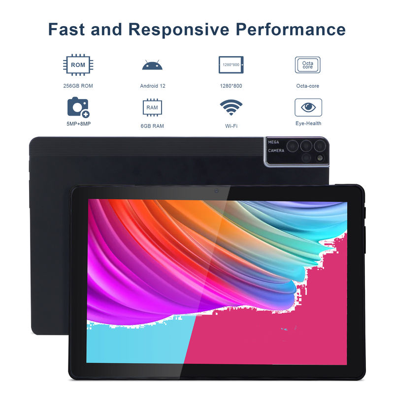 C idea 800x1280 IPS 10 pulgadas Tablet PC con caja 256GB ROM Cuad Core Dual 5MP + 8MP cámara HD IPS pantalla CM7000 Negro