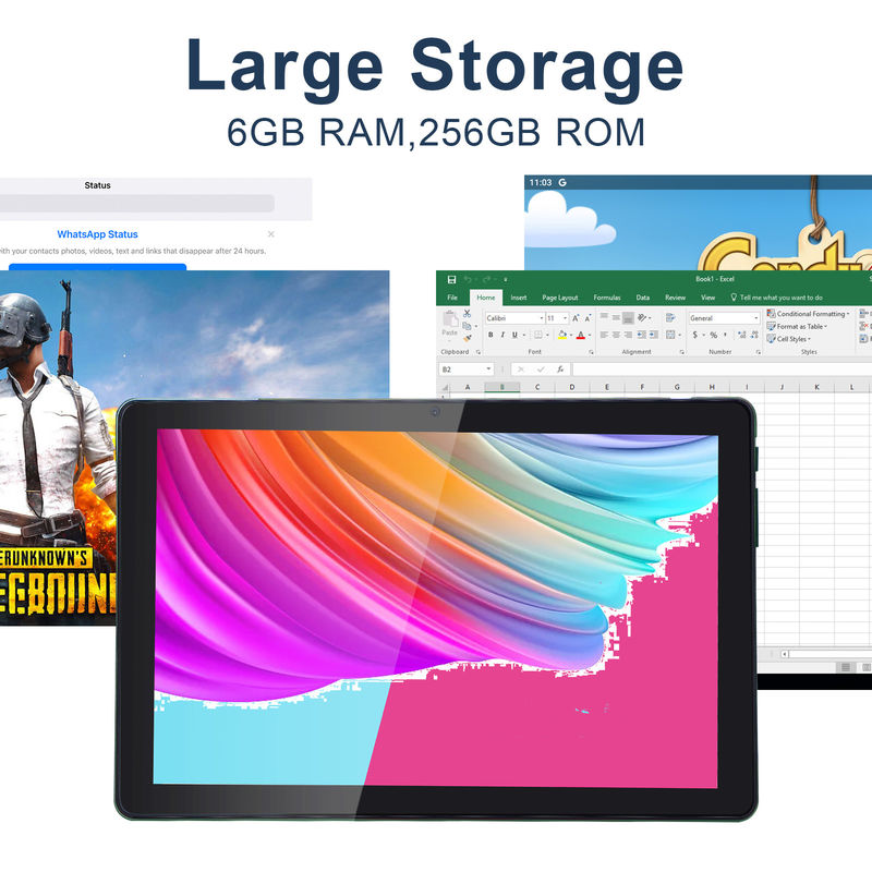 C idea 6+256GB 800x1280 IPS Tablet PC de 10 pulgadas con caja Cuad Core Dual 5MP+8MP Cámara HD IPS Display CM7000