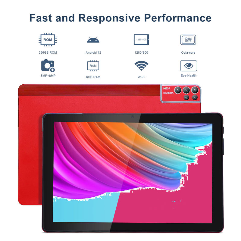 C Idea 10 pulgadas Tablet PC Android 12 Tablet 6 GB de RAM 256 GB ROM 6000mAh Batería IPS HD Pantalla táctil CM7000PLUS