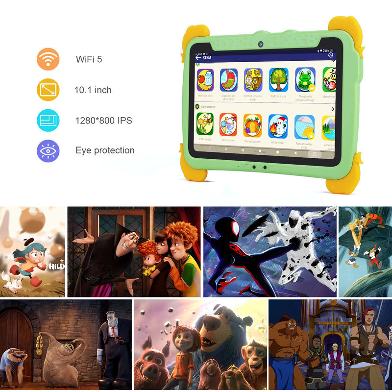 C idea 10.1 pulgadas Niños Tablet PC Con Cuerpo Protección de Ojos ips Pantalla HD Pre-instalación IWAWA P1150
