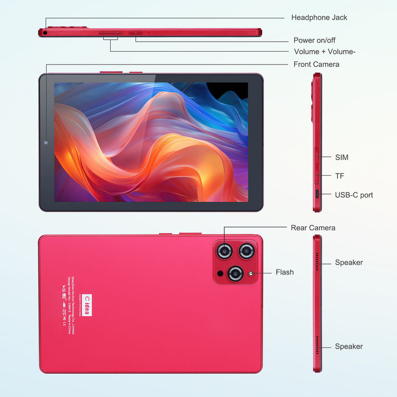 C idea 9 pulgadas Tablet PC Android Con tarjeta SIM 1024x600 IPS Pantalla de visualización Wifi GPS para adolescentes Estudiante CM915
