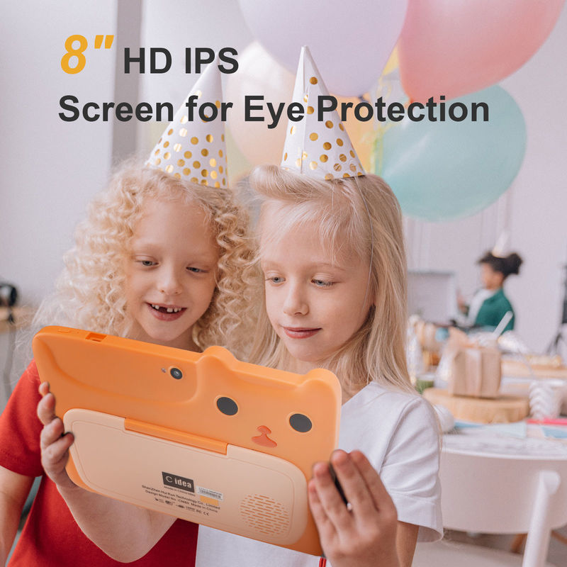 C idea Tablet de 7 pulgadas Kidspad con 4 GB de RAM + 64 GB de ROM HD IPS Seguridad Protección ocular para bebé CM80 Naranja