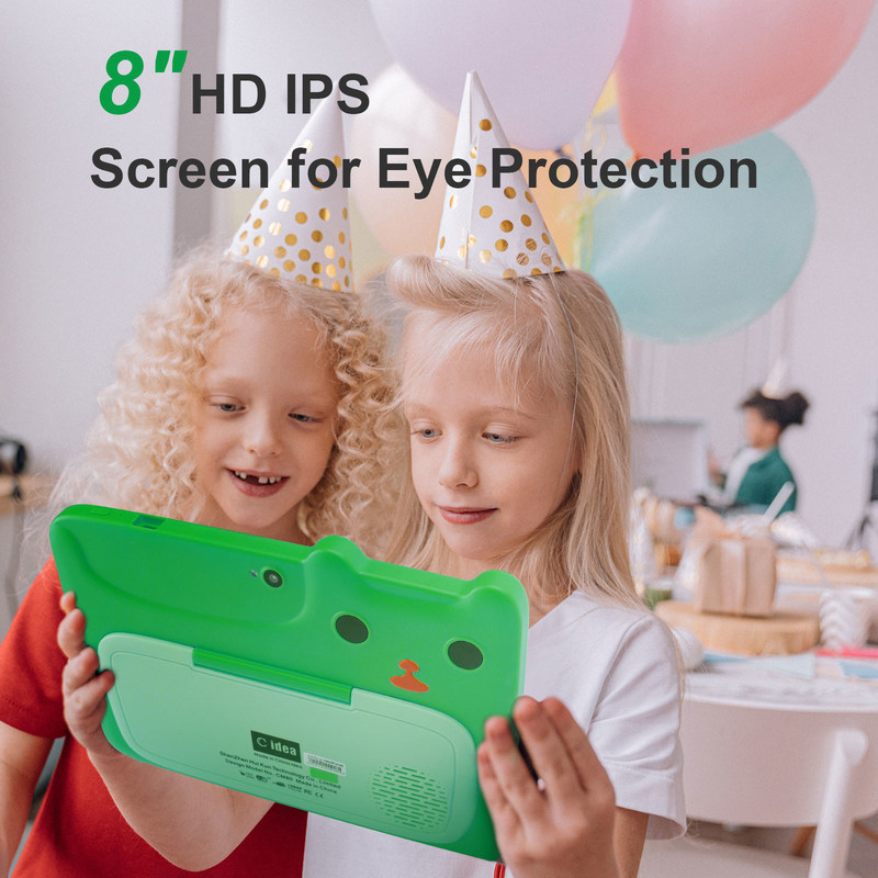 C idea Verde 7' HD Display Android 9 Tablet para niños con caja a prueba de choques Batería de 5000mAh CM80 Verde