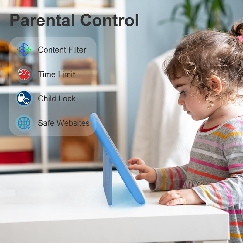 C idea Tablet de estudio Kidspad de 7 pulgadas con caja amigable para niños 4GB + 64GB Cuad Core 600 X 1024 IPS CM80 Azul