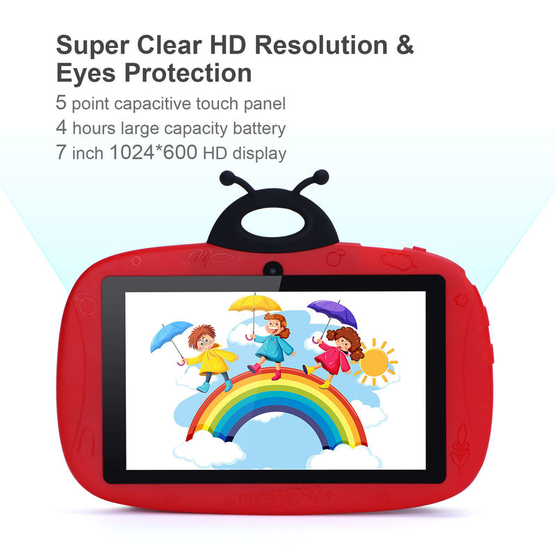 C idea Niños Android Tablet de pantalla táctil de 7 pulgadas 6+128GB Caso libre de almacenamiento WIFI Dual cámara CM75
