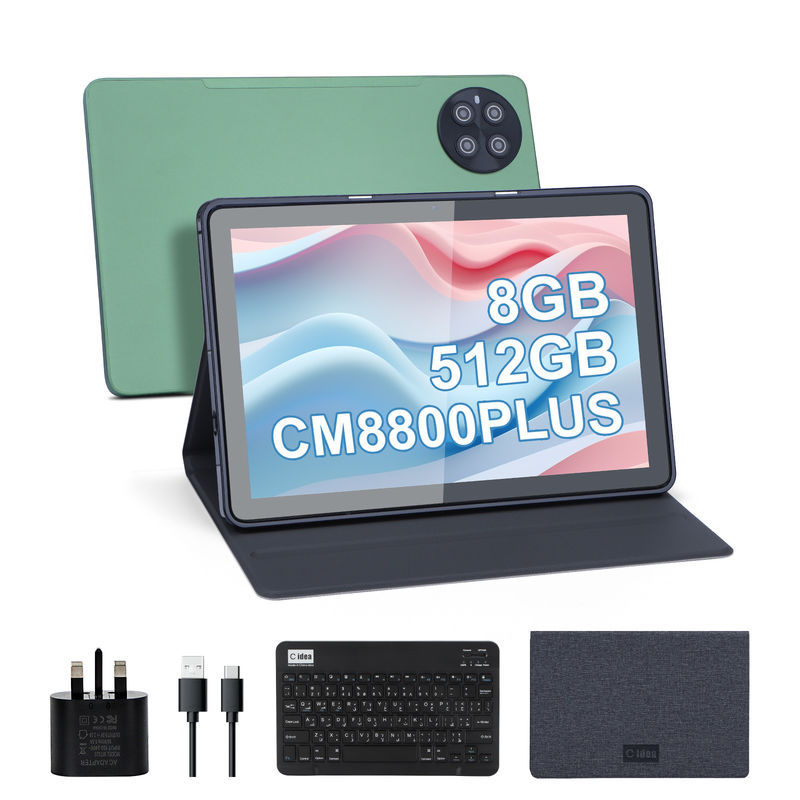 C Idea 10.1 pulgadas 8 GB de RAM 512 GB de ROM WiFi Smart Tablet PC con soporte de SIM CM8800plus