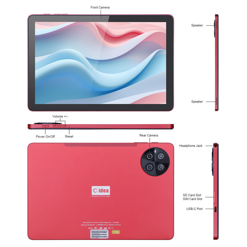 C Idea 10.1 pulgadas IPS Smart Tablet PC para estudiantes con teclado CM8800plus