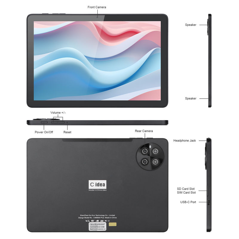 C Idea 8GB de RAM 512GB de ROM WiFi Android Tablet PC Tablet con soporte de SIM CM8800plus