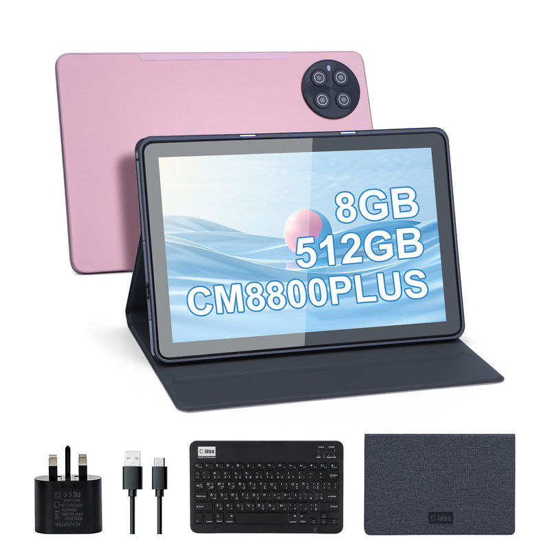 C Idea Android 8GB RAM 512GB ROM 10.1 Pulgadas Tablet con teclado para la escuela CM8800plus