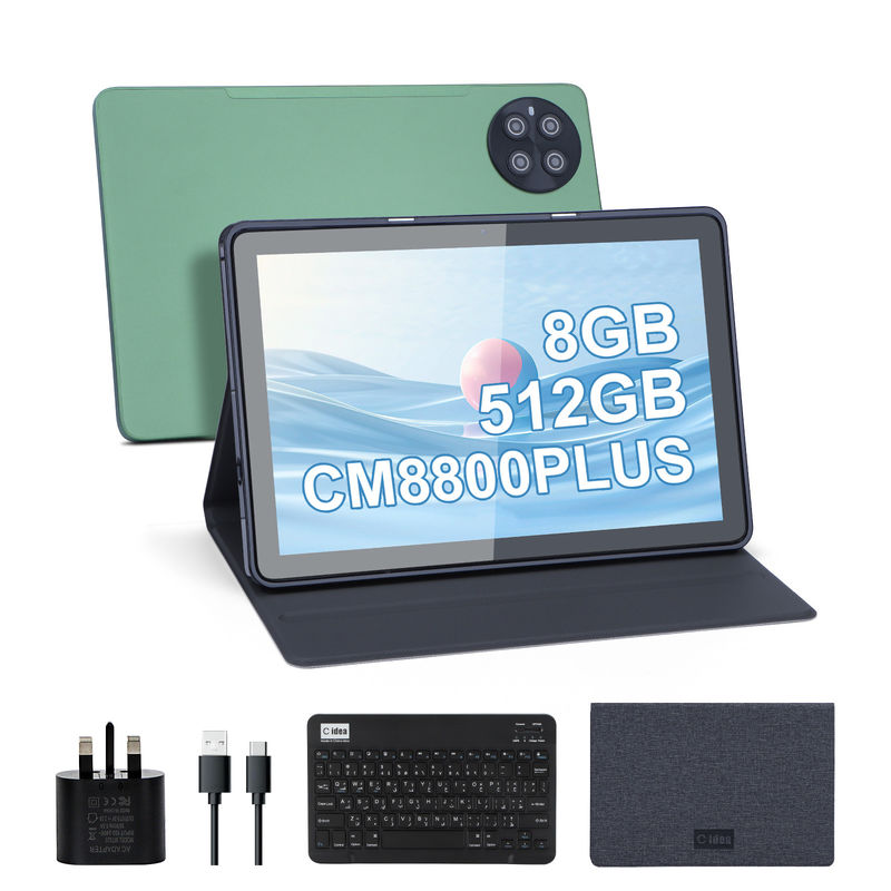 C idea Tablet para estudiante 8GB RAM 512GB ROM 10.1 pulgadas Tablet PC con 2 SIM CM8800plus