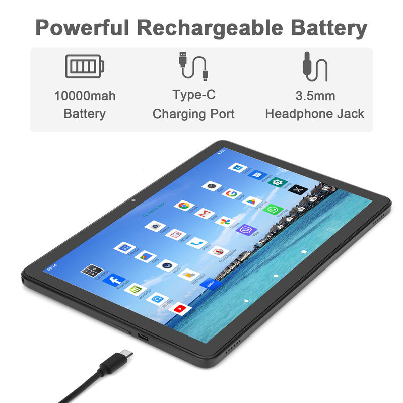 C Idea 512 GB de almacenamiento 5G WiFi Trouch pantalla 10.1 pulgadas Tablet con SIM para la escuela CM8800plus