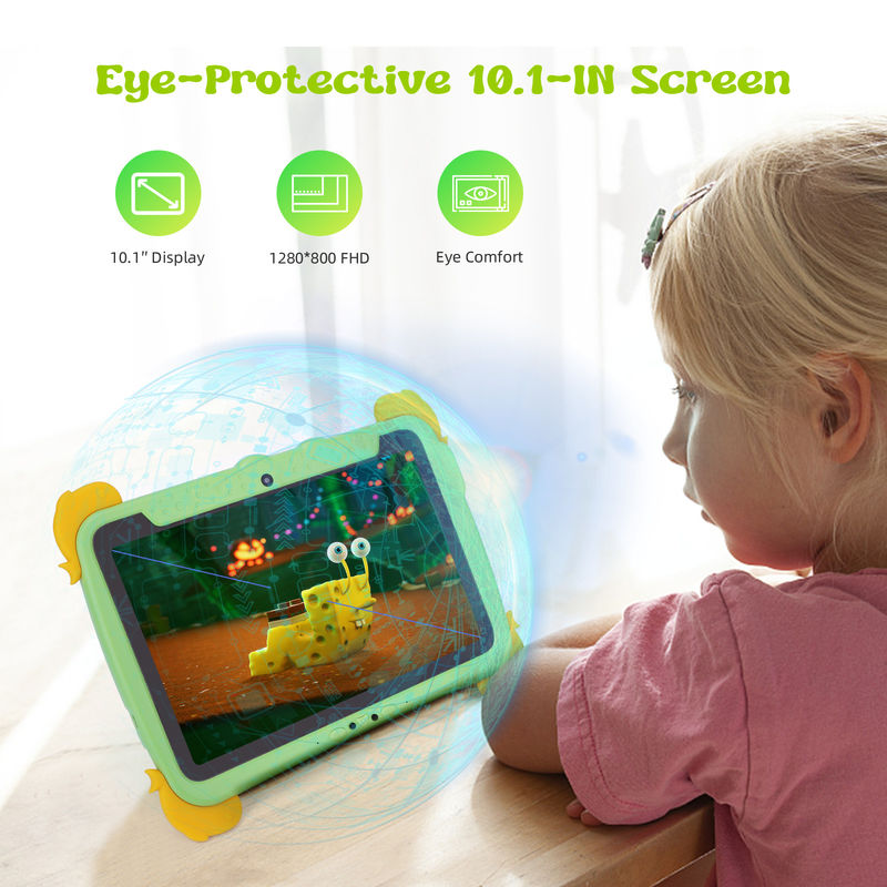 C Idea Kids Tablet 10.1 pulgadas Android Tablet PC con protección para ojos 1280 * 800 pantalla Pre-instalación IWAWA para la educación